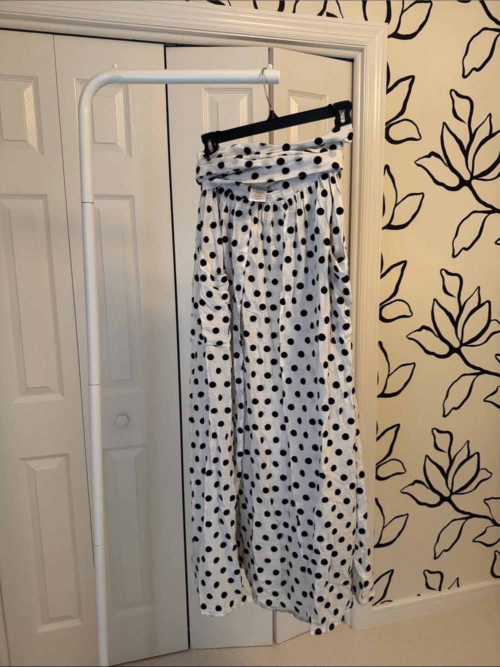 Mara Hoffman swim Polka Dot maxi skirt  - Black on White